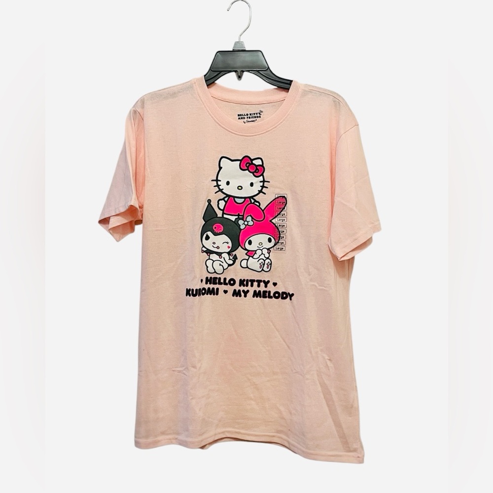 Sanrio Hello Kitty and Friends Group Graphic Pink T-Shirt